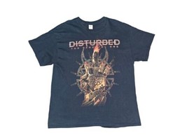 Disturbed Shirt Mens XL Black Concert Tee The Vengeful One World Tour 2016 - $26.60