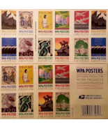 USPS Work Projects Administration WPA Poster Stamp Sheet of 20 Forever, New - $19.95