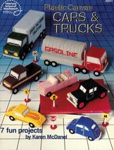 Plastic Canvas Big Rig Pickup Truck Gas Tanker Sports Convertible Car Patterns - $16.99