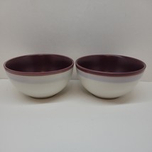 Denby Intro Alfresco purple Cereal Bowls 6 1/4 Diameter Bundle Of 2 - $18.04