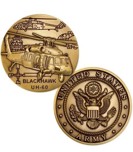 U.S. Army UH-60 Blackhawk 101st Airborne Air Assault Challenge Coin ...