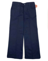 French Toast Girls Uniform Pants 5 Navy Blue Bootcut Pull On Elastic Waist NEW - $19.80