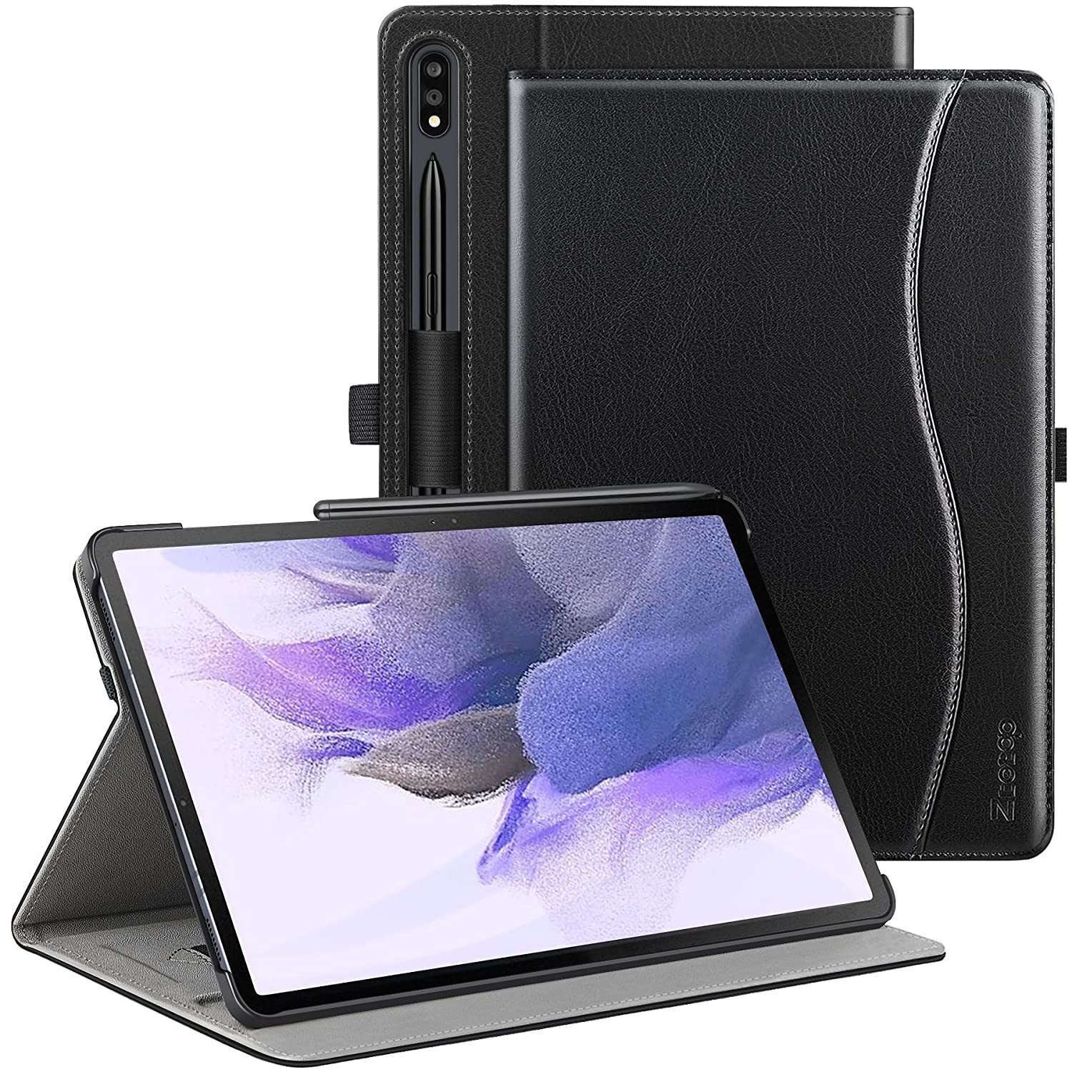 Ztotop Case For Samsung Galaxy Tab S7 Fe, Premium Pu Leather Folding ...