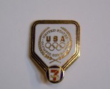 7 Eleven Olympics Pin Vintage Metal Button USOC Committee LA84 Los Angel... - $18.80