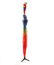 Parrot Full Size Umbrella Unique Design With Standing Feet Tip Multi-Color 38" D image 3