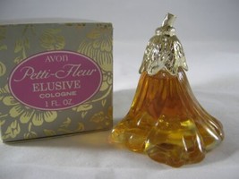 Vtg Avon Petti-Fleur Elusive Cologne 1 Fl Oz NOS W/ Box Full Flower Bott... - $7.41
