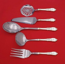 Rose Point by Wallace Sterling Silver Thanksgiving Serving Set 5pc HH WS Custom - $364.42