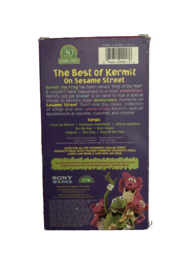 30 Year Special-The Best Of Kermit On Sesame Street(VHS 1998)RARE ...