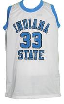 Larry Bird Custom College Basketball Jersey Sewn White Any Size image 4
