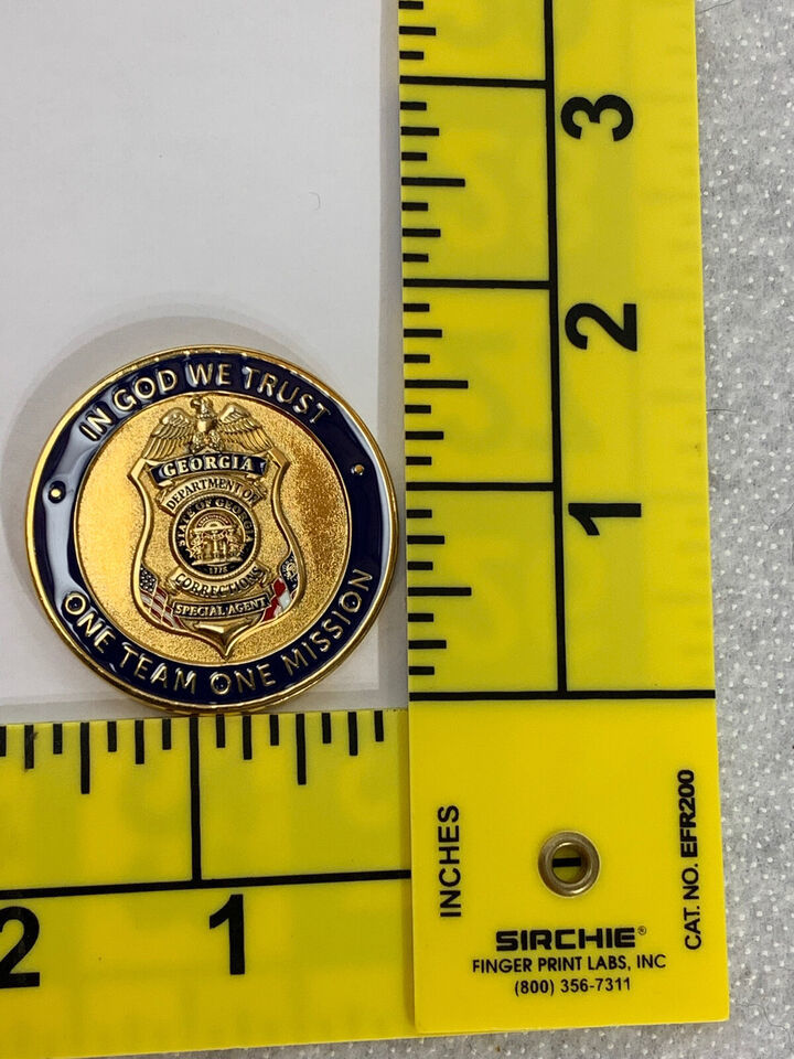 Special Agent Course Georgia Bureau Of Investigation Gbi Challenge Coin Police Current