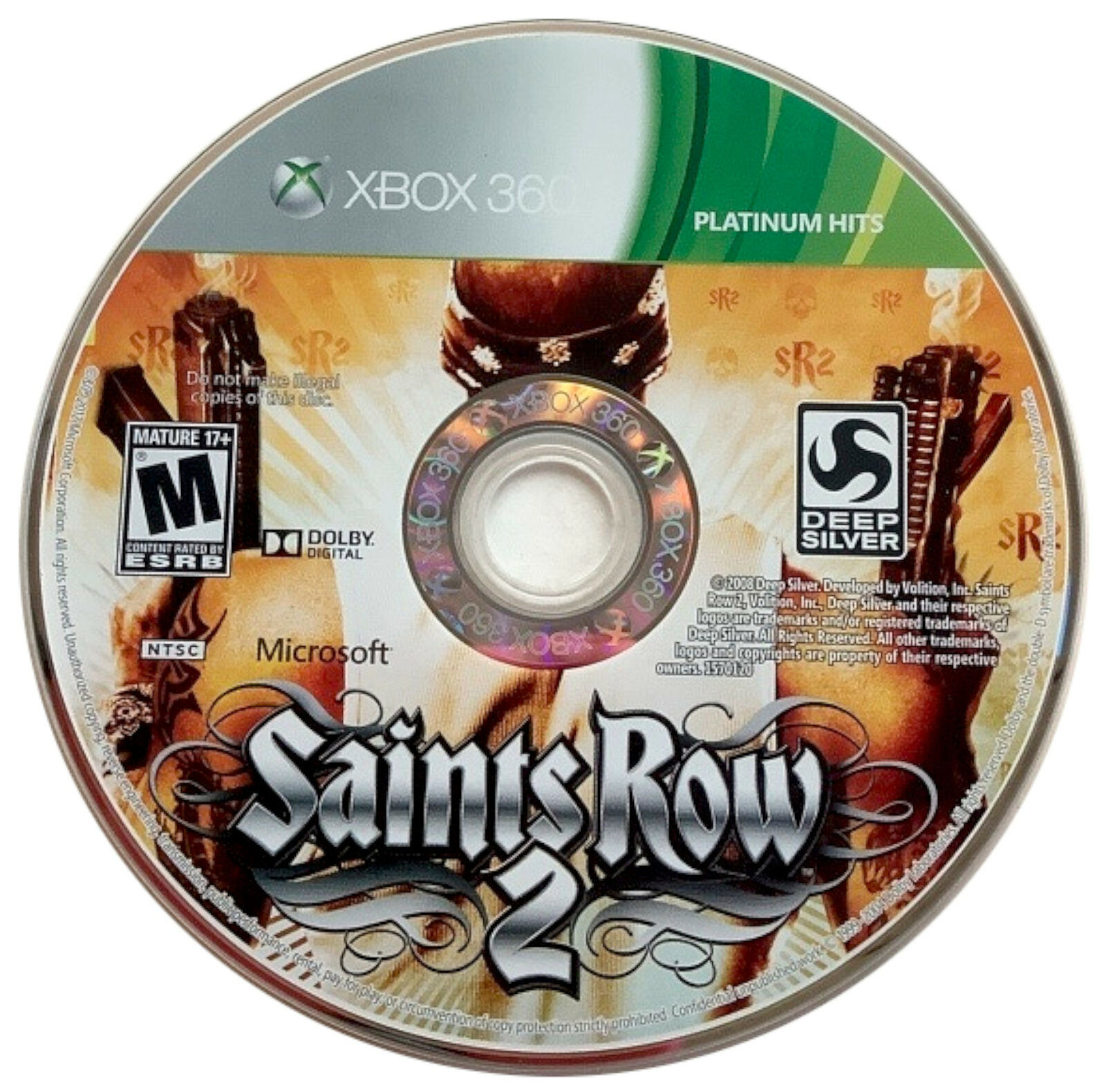 Microsoft Xbox 360 Live Platinum Hits Saints Row 2 Video Game