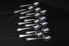 Pfaltzgraff Greenwich Oval Soup Spoons 7.25" Set of 12 - $42.13