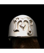 Excellent crafted Men's Zodiac Ring Virgo Symbol Sterling Silver - $58.00