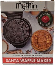 Nostalgia MyMini Limited edition Holiday Christmas personal waffle maker  Santa, Snowflake, Reindeer (Santa)