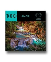 Jigsaw Puzzle 1000pc Waterfalls Design 27"x 20" Durable Fit Piece Leisure Family