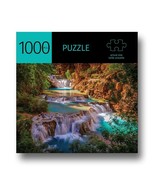 Jigsaw Puzzle 1000pc Waterfalls Design 27&quot;x 20&quot; Durable Fit Piece Leisur... - $24.74