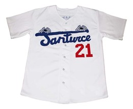 Clemente #21 Santurce Crabbers Baseball Jersey Button Down White Any Size image 1