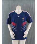 Team France Soccer Jersey - 2010 Home Jersey by adidas - Men&#39;s Large - $59.00