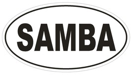 SAMBA Oval Bumper Sticker or Helmet Sticker D1858 Euro Oval Dance - $1.39+