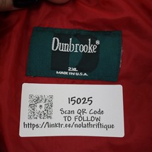 Dunbrooke Jacket Mens 2XL Blue Front Pockets Full Zip Collared Outwear - $29.68