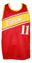 Ricky Rubio Team Spain Espana Basketball Jersey New Sewn Red Any Size image 1