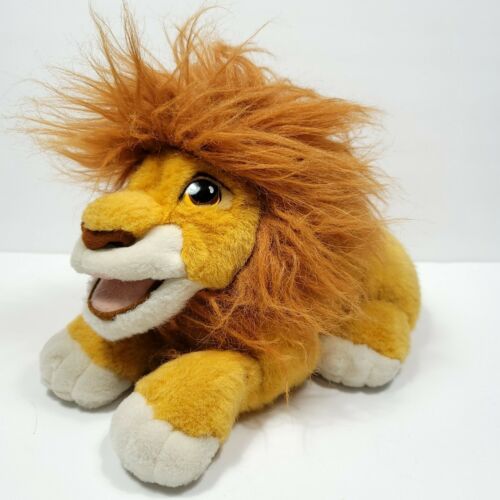 Disney Plush Lion King Guard Sitting Orange Hair Stuffed Animal