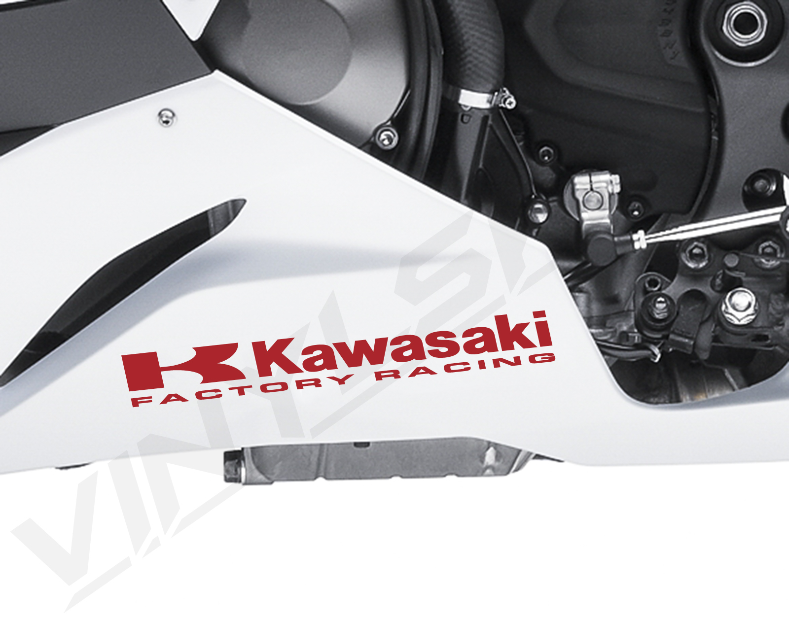 Kawasaki Factory Racing Fairing Decals Kit Stickers Premium Quality 5