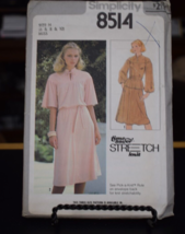 Simplicity 8514 Misses 2-Piece Pullover Dress &amp; Tie Belt Pattern - Size ... - $9.89