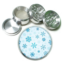 Popular Patterns Snowflake D9 63mm Aluminum Kitchen Grinder 4 Piece Herbs Spice - $13.81