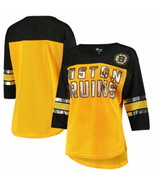 Boston Bruins G-III 4Her by Carl Banks Women&#39;s First Team Mesh T-Shirt - $19.18