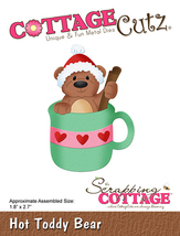 Hot Toddy Bear Cottage Cutz Die. CLEARANCE