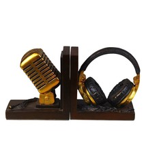 Home Decoration Miniature Model Microphone Headset Music Lover Ornaments Retro R - $87.86