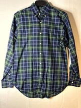 Vintage Polo Ralph Lauren Cream Plaid Flannel Long Sleeve Button Up Shirt  Men Si