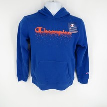 Champion Boys Bozetto Blue Hoodie Sweatshirt Large NWT $32 - $17.82