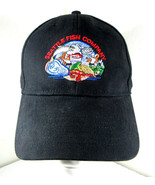 Seattle Fish Company Co. Cap Strapback Black Hat Embroidered Logo Washin... - $14.80