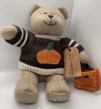 Starbucks 85th Edition Bearista Bear Plush, with Pumpkin Sweater, 2009 With Tags - $10.85