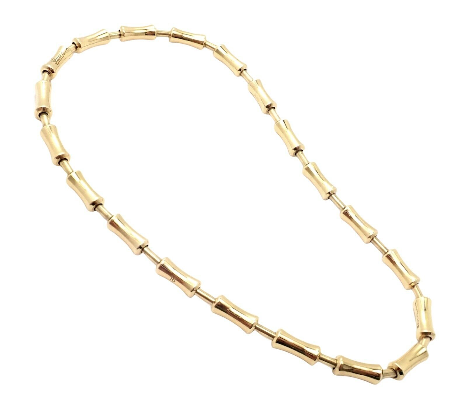 Rare! Authentic Gucci 18k Yellow Gold Bamboo Bracelet - $3,000.00