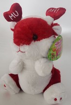 SugarLoaf Toys Red & White Valentine's Mouse w/ Mu-Ah! Red Heart Headdress Plush - $34.99