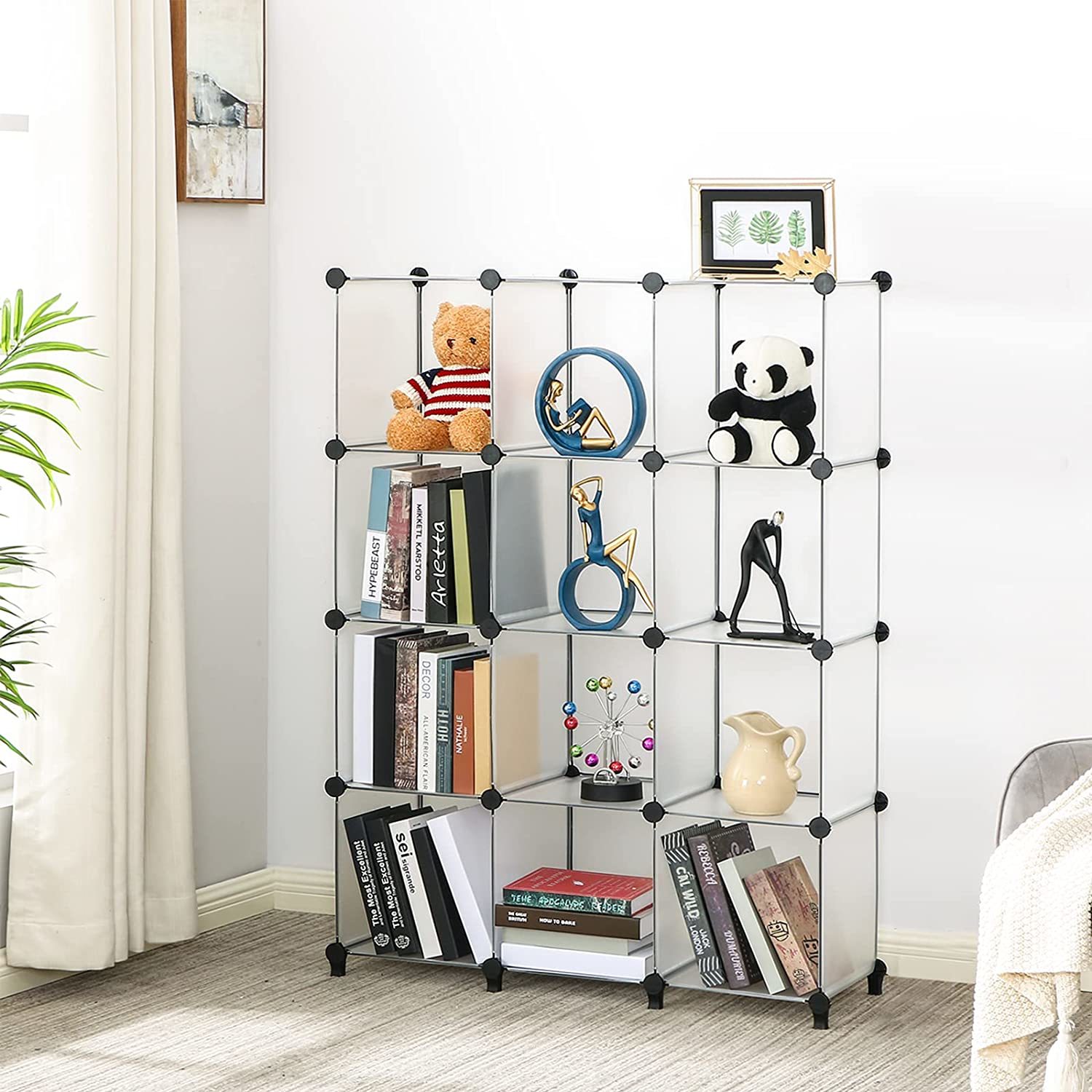 Anwbroad Cube Storage Organizer 12Cube Diy Modular Closet Organizer