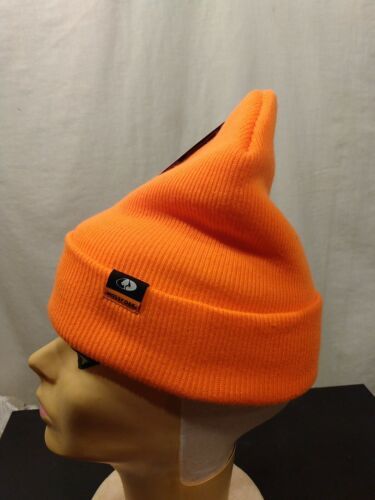 Mossy Oak Blaze Orange Insulated Hunting Beanie Hat, Acrylic 