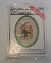 Crewel Stitchery kit Vogart Crafts #2565 Little Sweethearts &quot;Behind the ... - $9.99
