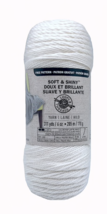 Loops & Threads, Soft & Shiny Solid Yarn, Cream, 6 Oz. Skein - $8.95