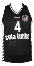 Allen Iverson Cola Turka Basketball Jersey New Sewn Black Any Size image 4