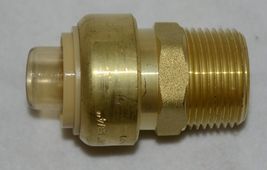 Legend 456 755NL 3/4 Inch Brass Push Fit X MPT Adapter No Lead Reusable image 2