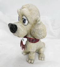 Little Paws Poodle Dog Figurine White Sculpted Pet 5.1" High Rare Collectible image 3