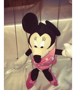 Minnie in Pink String Marionette, Pull Line Interactive Game, handmade a... - $25.00