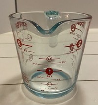 Pyrex Glass 4 Cup Measuring Cup Vintage Pyrex 4 Cup/1 Qt/32 Oz D Handle Red  Letters 