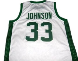Magic Johnson Custom Michigan State Custom Basketball Jersey White Any Size image 2