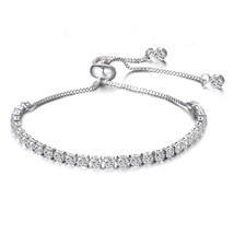Swarovski Elements Tennis Bracelet Rhodium - $4.99