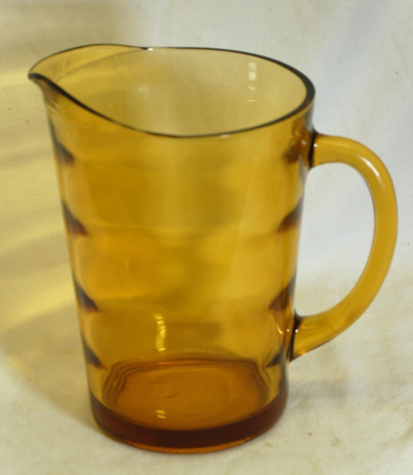 Vintage Amber Glass Pitchers Patterned Yellow Glass Lemonade Pitcher Water  Pitcher Art Deco Glass Kitchenware 